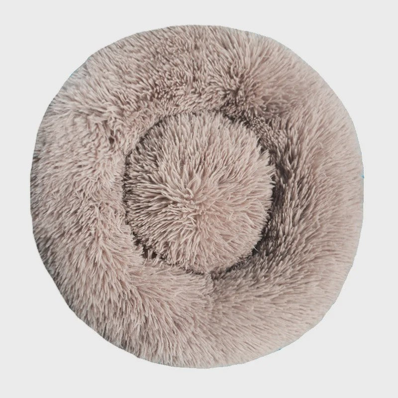 Warm & Zacht Rond Hondenkussen/Kattenmand - Pluche, Wasbaar & Comfortabel