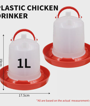 Automatische Kippen Drinkbak - Plastic Voederapparaat - Diverse Maten (1L t/m 18L)