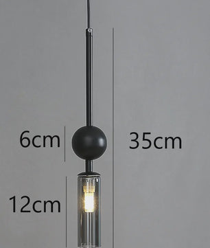 Luxe Scandinavische Hanglamp Goud/Zwart met Glas - Sfeervolle Verlichting voor Eetkamer, Slaapkamer of Nachtkastje