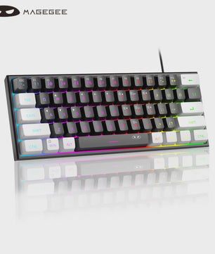 MageGee Mini 60% Gaming Toetsenbord met RGB Backlit, 61 Toetsen, Compact & Ergonomisch