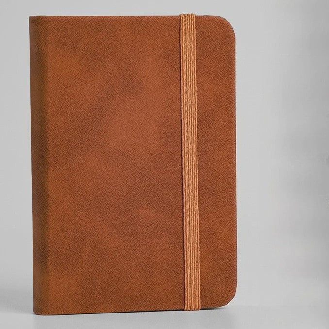 Compact A7 Notitieboekje met PU Cover - Mini Memo Pad voor Onderweg