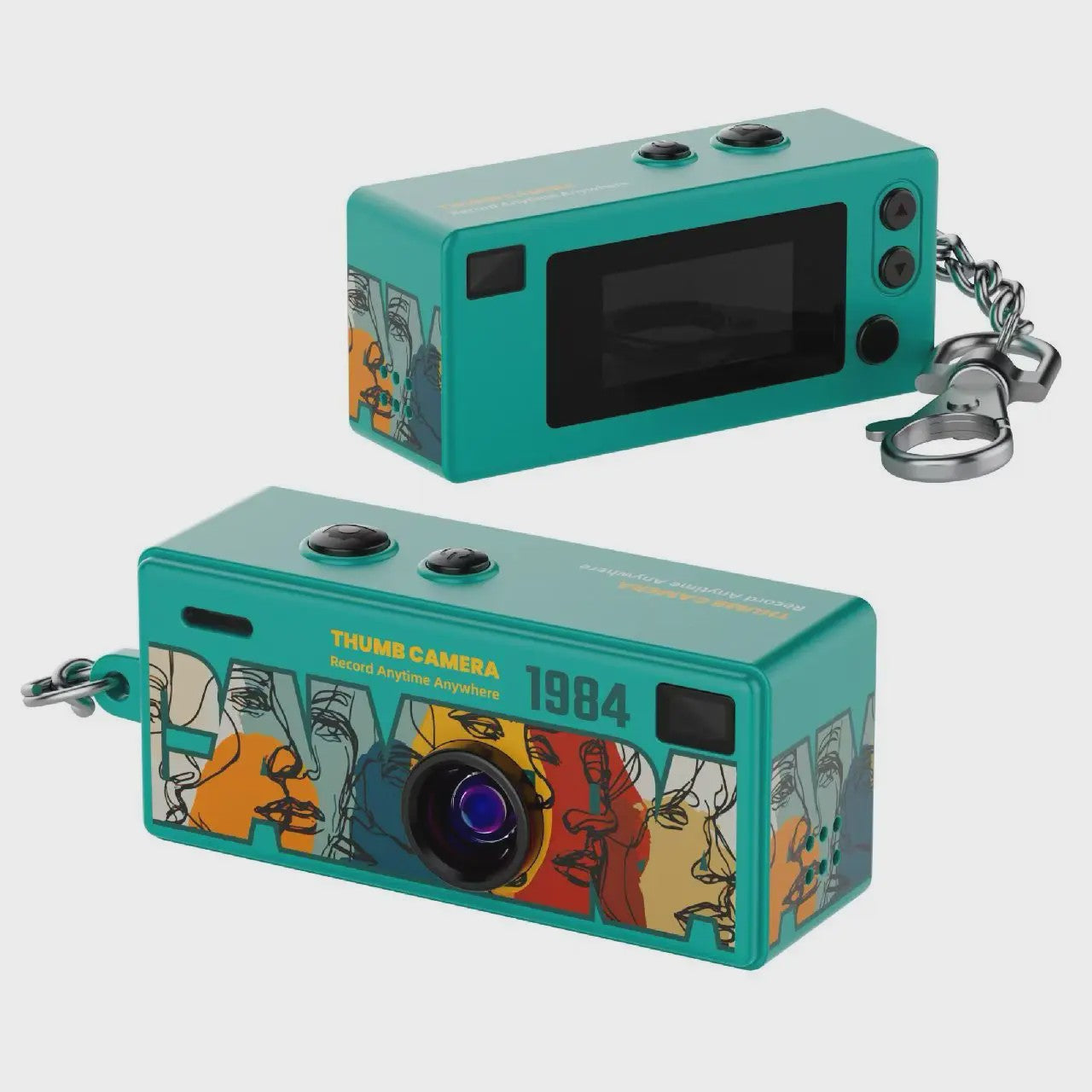 Mini Digitale Camera Sleutelhanger - 1080P HD Video & Foto's - Compact Retro Ontwerp
