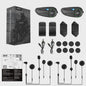 EJEAS Q8 Motorhelm Intercom Systeem - Bluetooth 5.1, IP67 Waterdicht & Draadloze Oortelefoon