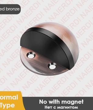RVS Deurstopper met Sticker & Schroef - Zonder Boren, Magnetisch of Normaal