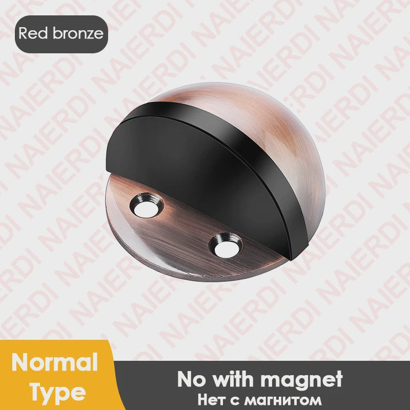 RVS Deurstopper met Sticker & Schroef - Zonder Boren, Magnetisch of Normaal