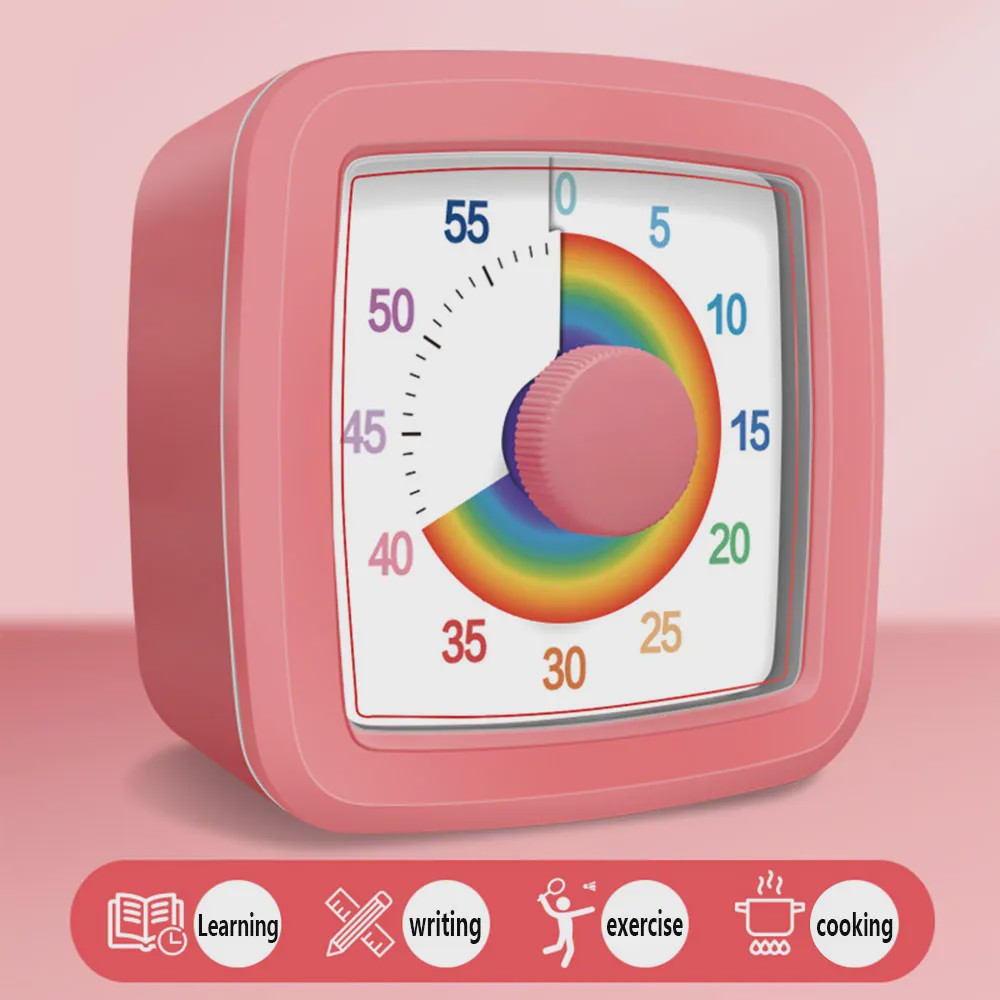 Visuele Timer 60 Minuten - Kinderen & Studenten - Zelfdiscipline & Tijdsmanagement