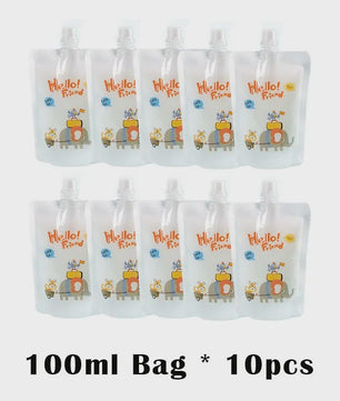 Herbruikbare Babyvoeding Dispenser Set - Zelf Fruitpuree Maken & Bewaren
