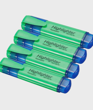 Set van 4 of 6 Fluorescerende Highlighters met Brede Stift - Ideaal voor Tekenen, Markeren en Kantoor
