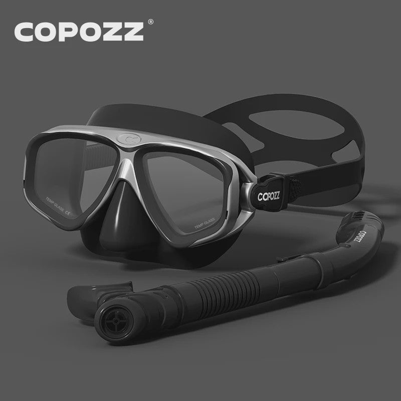 COPOZZ 2025 Duikmasker Set met Snorkel - Anti-Condens, Verstelbaar, Volwassenen
