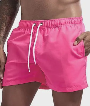 Heren Sneldrogende Zwemshorts met Trekkoord en Zakken - Perfect voor Strand en Zomeractiviteiten