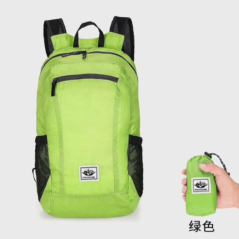 Opvouwbare Rugzak 20L - Ultralicht & Waterafstotend voor Wandelen, Fietsen en Reizen