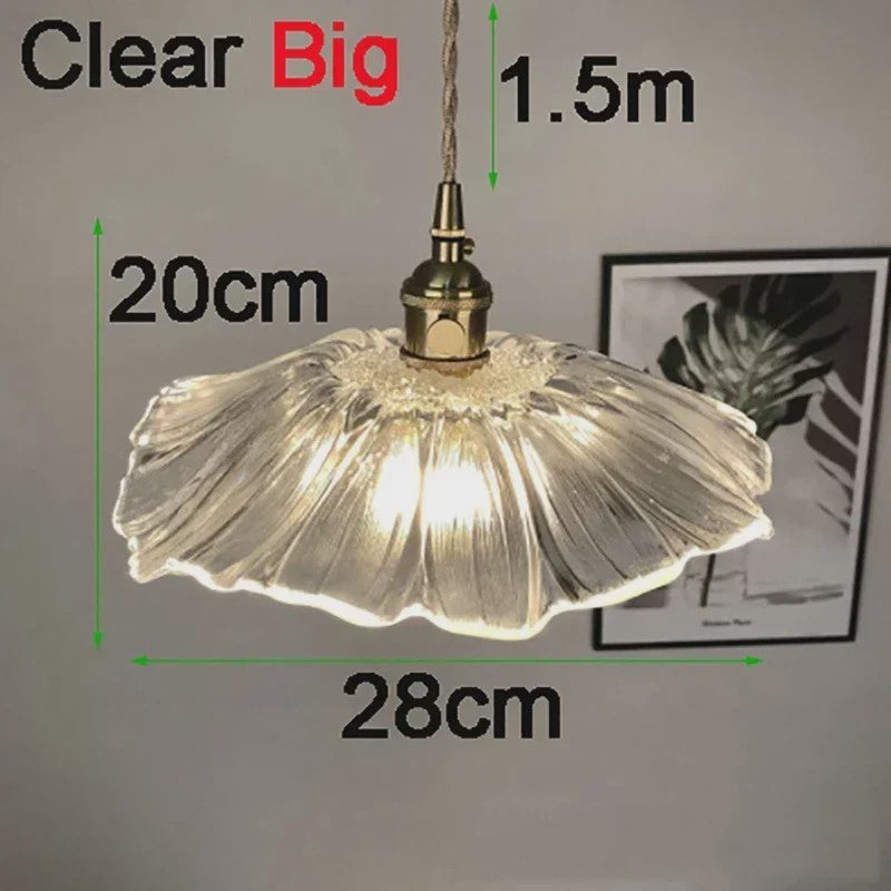 Moderne Glas Glasmozaïek Bloem Hanglamp - Sfeervolle Verlichting voor Woonkamer & Slaapkamer