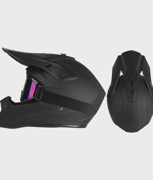 Off Road Motorcross Helm met Vizier & Goggles - Veilig & Comfortabel