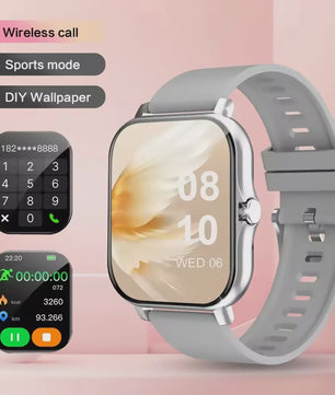 Lenovo Smartwatch 1.83'' - Waterdicht, Fitness Tracker, Bellen & Gezondheidsmonitor (iOS/Android)