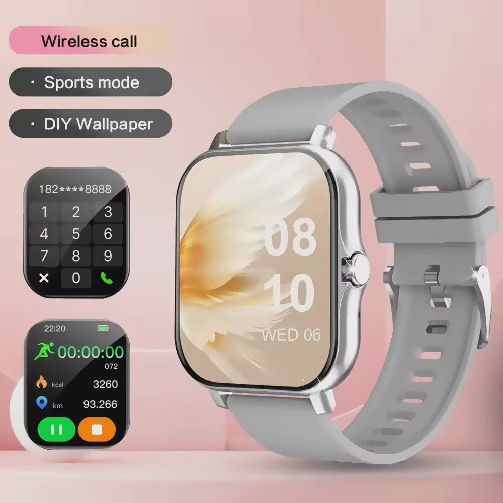 Lenovo Smartwatch 1.83'' - Waterdicht, Fitness Tracker, Bellen & Gezondheidsmonitor (iOS/Android)