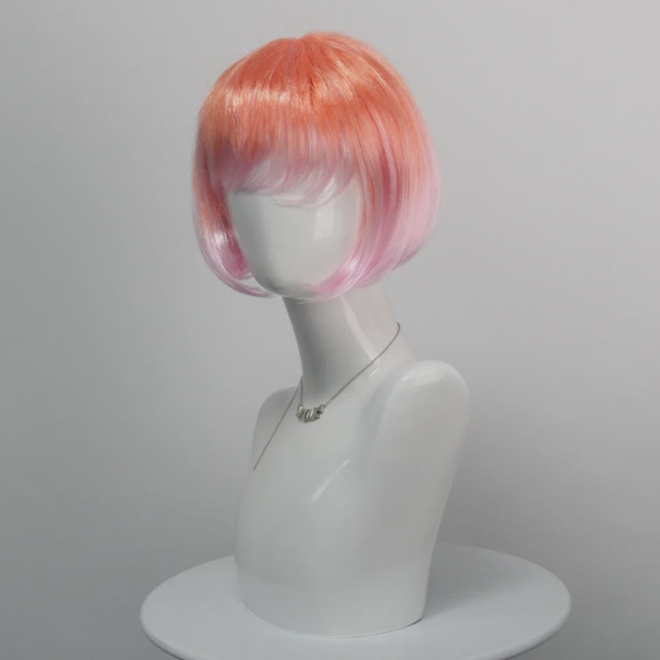 Stijlvolle Gradient Bob Pruik met Pony - Synthetisch Haar voor Cosplay & Feest