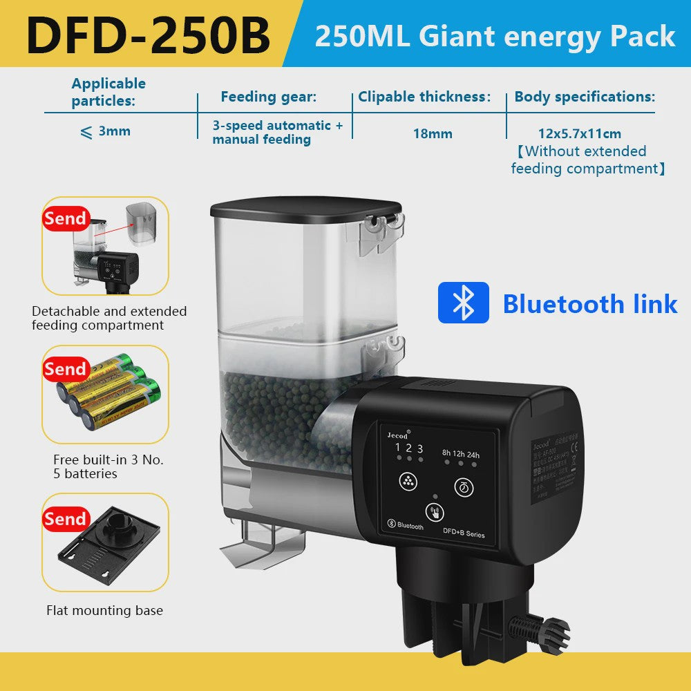 Jebao Jecod Automatische Aquarium Voederautomaat met Digitale Timer & Afstandsbediening
