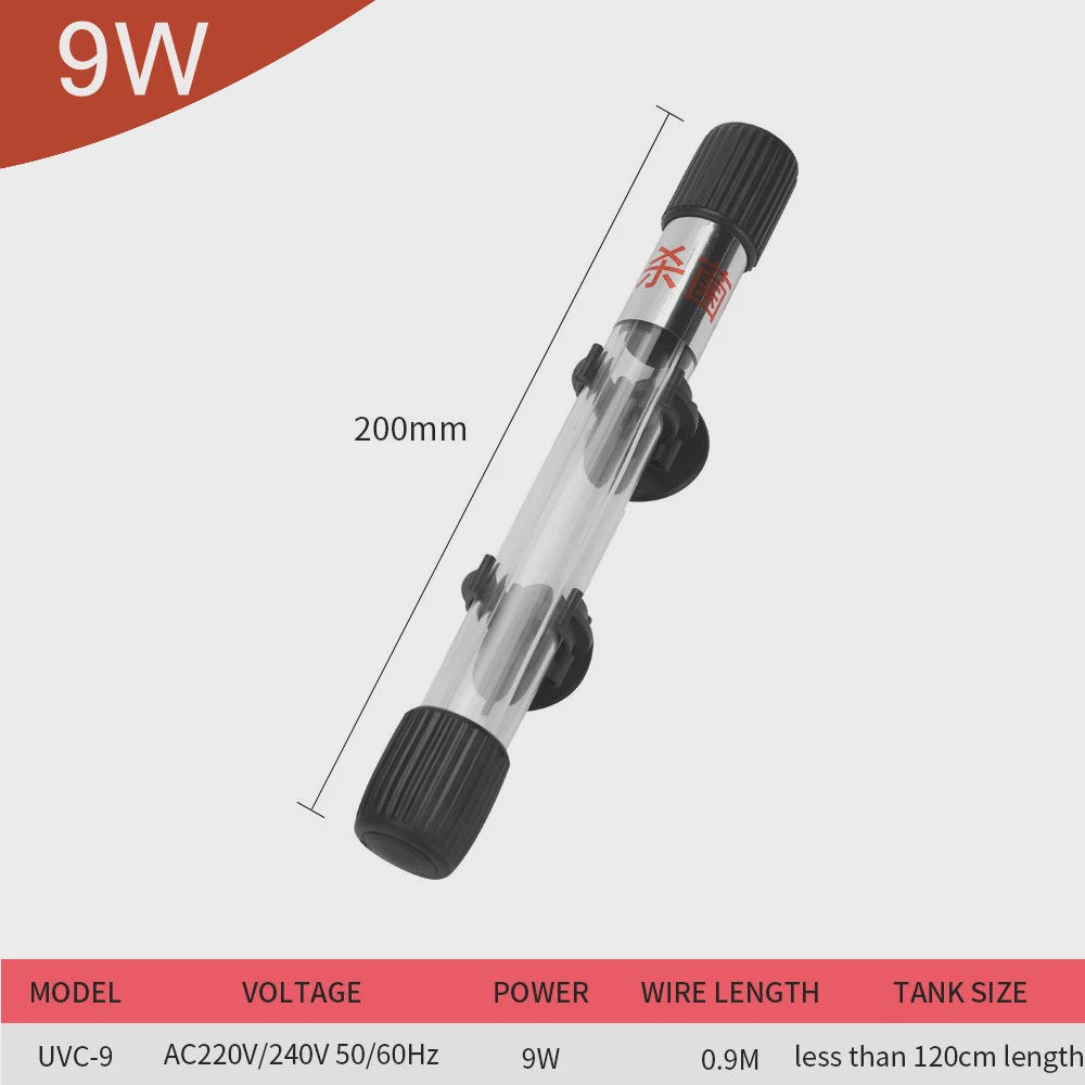 Krachtige Aquarium UV Sterilisator Lamp - 5-11W Onderwater Reiniging