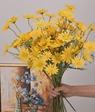 Kunstboeket Margrieten (3/5/10 stuks) - Zijde Kunstbloemen voor Decoratie