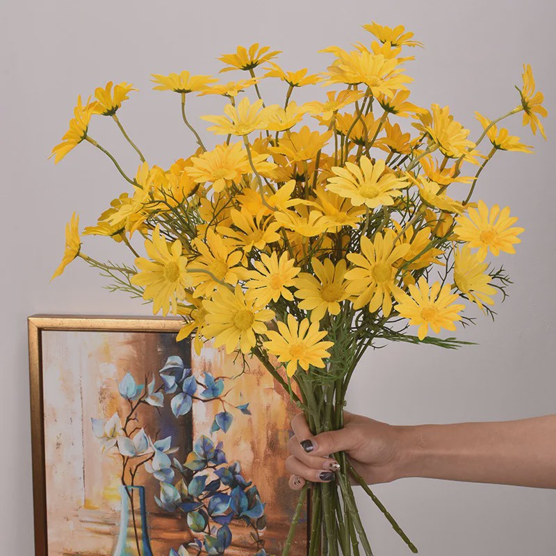 Kunstboeket Margrieten (3/5/10 stuks) - Zijde Kunstbloemen voor Decoratie