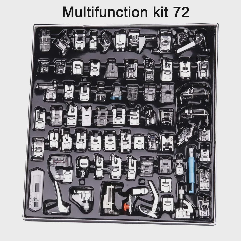 Uitgebreide Set Naaimachine Voetjes (11-82 Stuks) - Multifunctioneel voor Diverse Stijlen