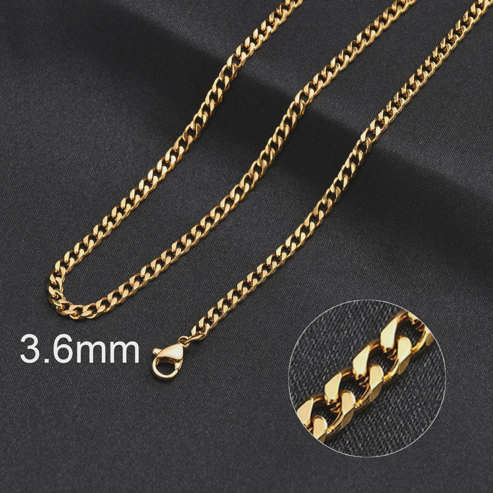 Klassieke Cuban Chain Ketting Heren Dames - Roestvrij Staal (3-11mm)