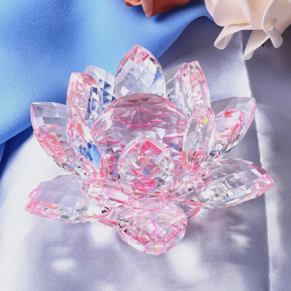 Kristallen Lotusbloem Decoratie - Feng Shui Sieraad & Uniek Cadeau