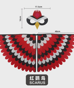 Veren Vleugels en Masker Set - Vogel Kostuum voor Kinderen - Halloween & Feest