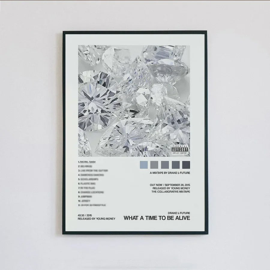Drake Album Cover Posters - Canvas Muurdecoratie