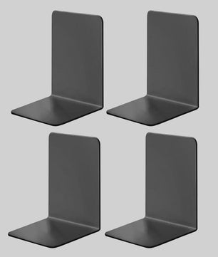 8x Stevige Doorzichtige Boekensteunen - Ideale Organizer voor Boeken, Films & CD's