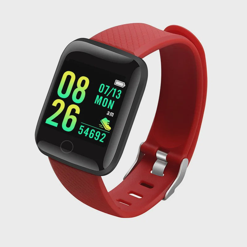 Smartwatch voor Heren & Dames: Fitness Tracker, Bericht Notificaties & Meer - Elektronisch Polshorloge