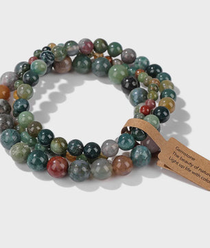 Set van 3 Natuurstenen Kralen Armbanden - Dames & Heren - 4, 6, 8 MM