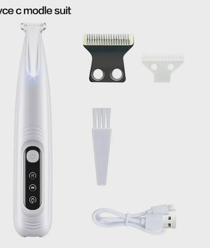 Waterdichte Hondentrimmer met LED Licht - Stille Werking & 18mm Breed Mes