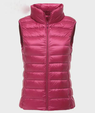 Dames Ultra Light Down Gilet - Mouwloze Jas, Lichtgewicht & Winddicht