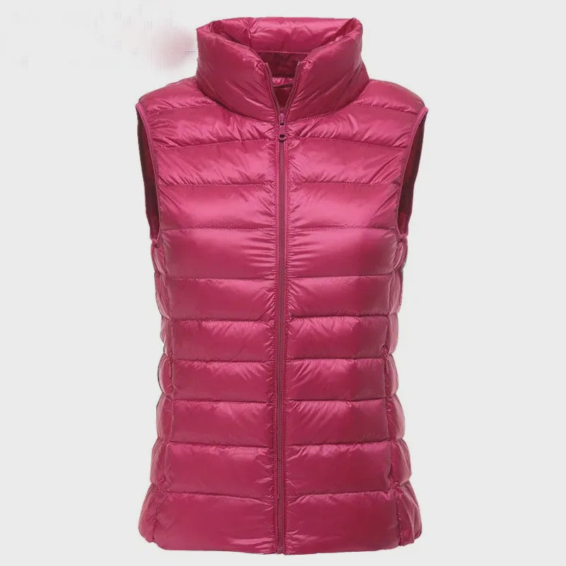 Dames Ultra Light Down Gilet - Mouwloze Jas, Lichtgewicht & Winddicht