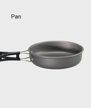Kampeer Kookset Aluminium Outdoor Keukengerei Set - 12 Delig voor 2-3 Personen