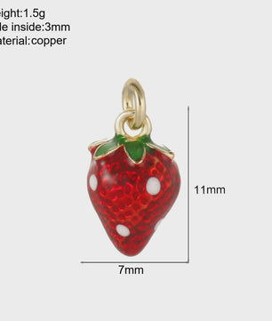 Gouden Bedeltjes Fruit & Drankjes met Zirkonia - Sieraden Maken