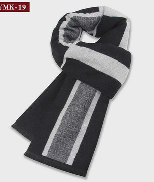 Luxe Heren Sjaal - Warme Wol & Kasjmier - Winter Ruitpatroon