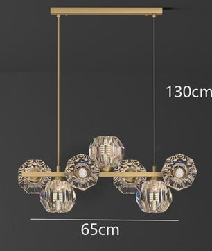 Moderne LED Plafondlamp - Hanglamp met Kristallen Bollen voor Woonkamer & Eetkamer