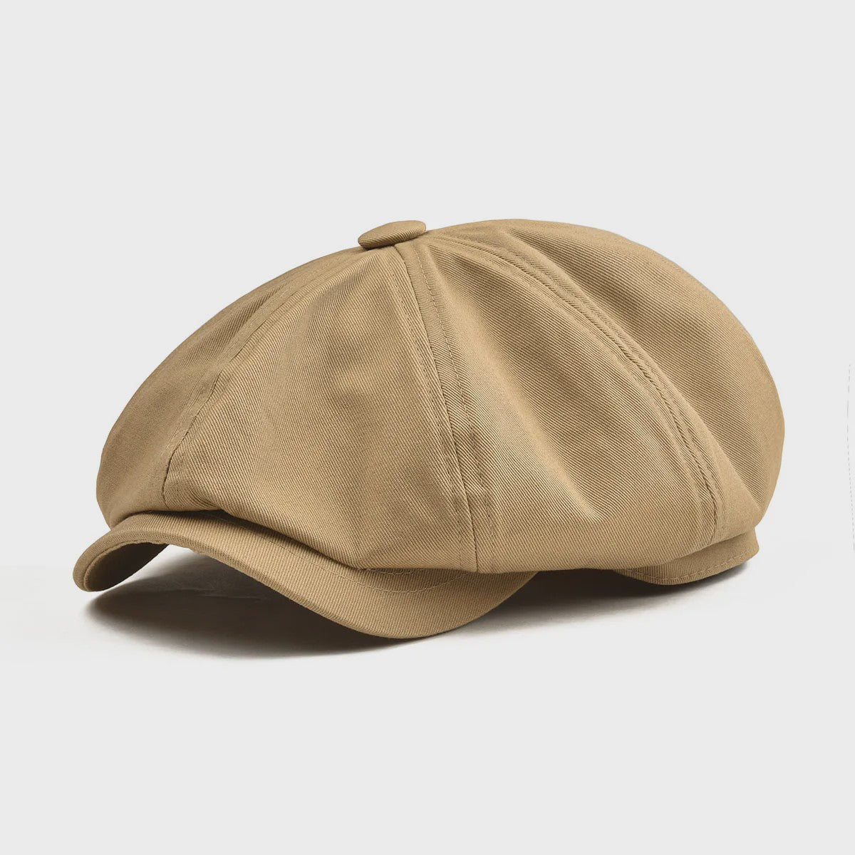 BOTVELA Heren Newsboy Cap - Katoenen Pet met 8 Panelen, Retro Stijl