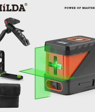 Mini Laser Waterpas met Groene Lijnen: Zelfnivellerend Horizontaal, Verticaal & Kruis