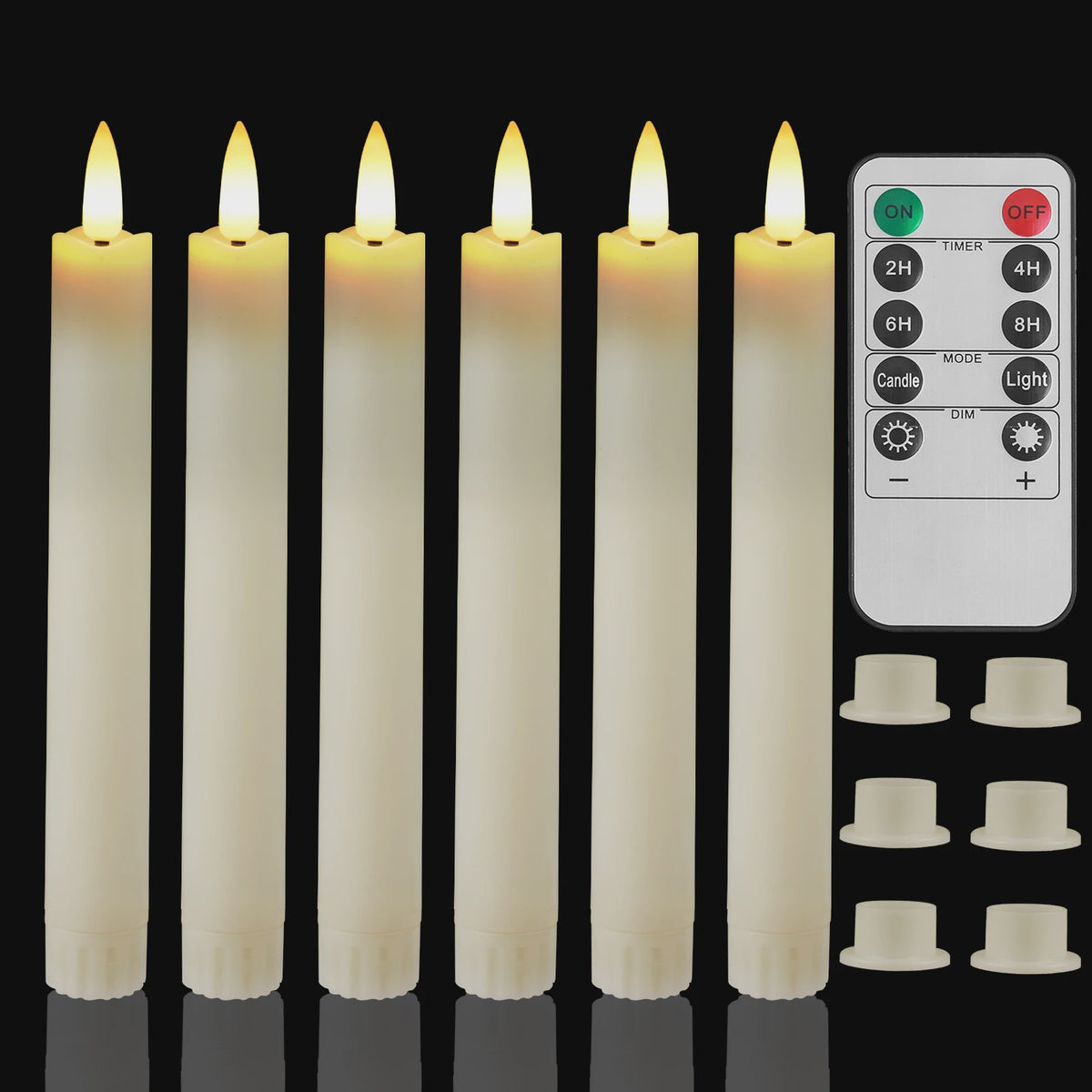 LED Flamlamp Kaarsen (6/18/24 stuks) met Afstandsbediening - Veilige Sfeerverlichting