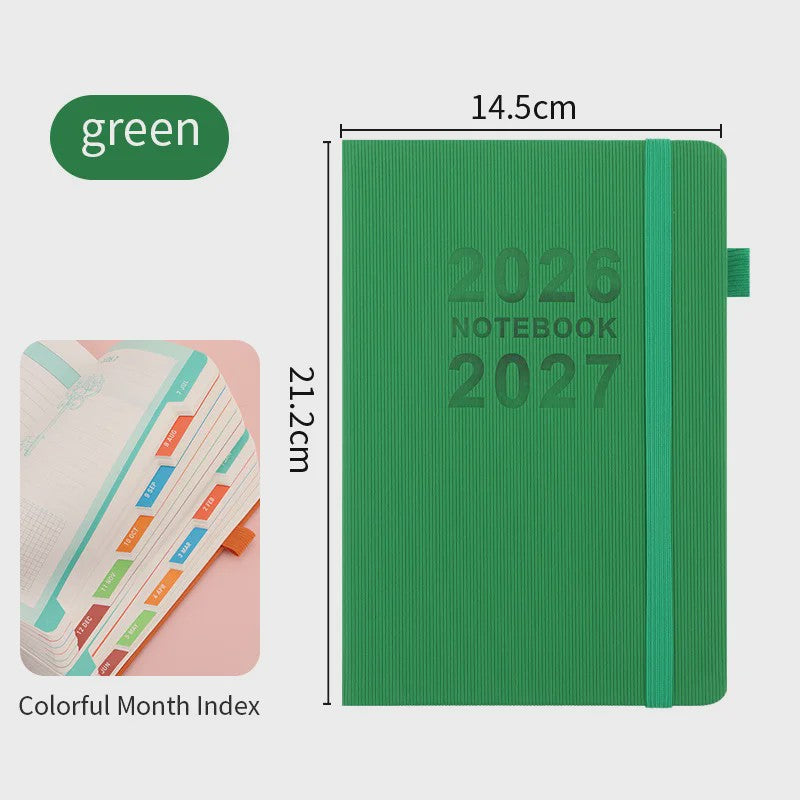 Agenda & Notitieboek 2026-2027: Perfect voor Studenten, Kantoor en Dagelijkse Planning