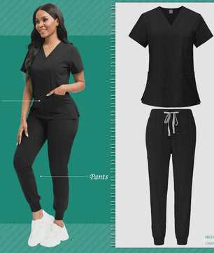 Comfortabele Dames Scrub Set - Medische Werkkleding Top & Broek