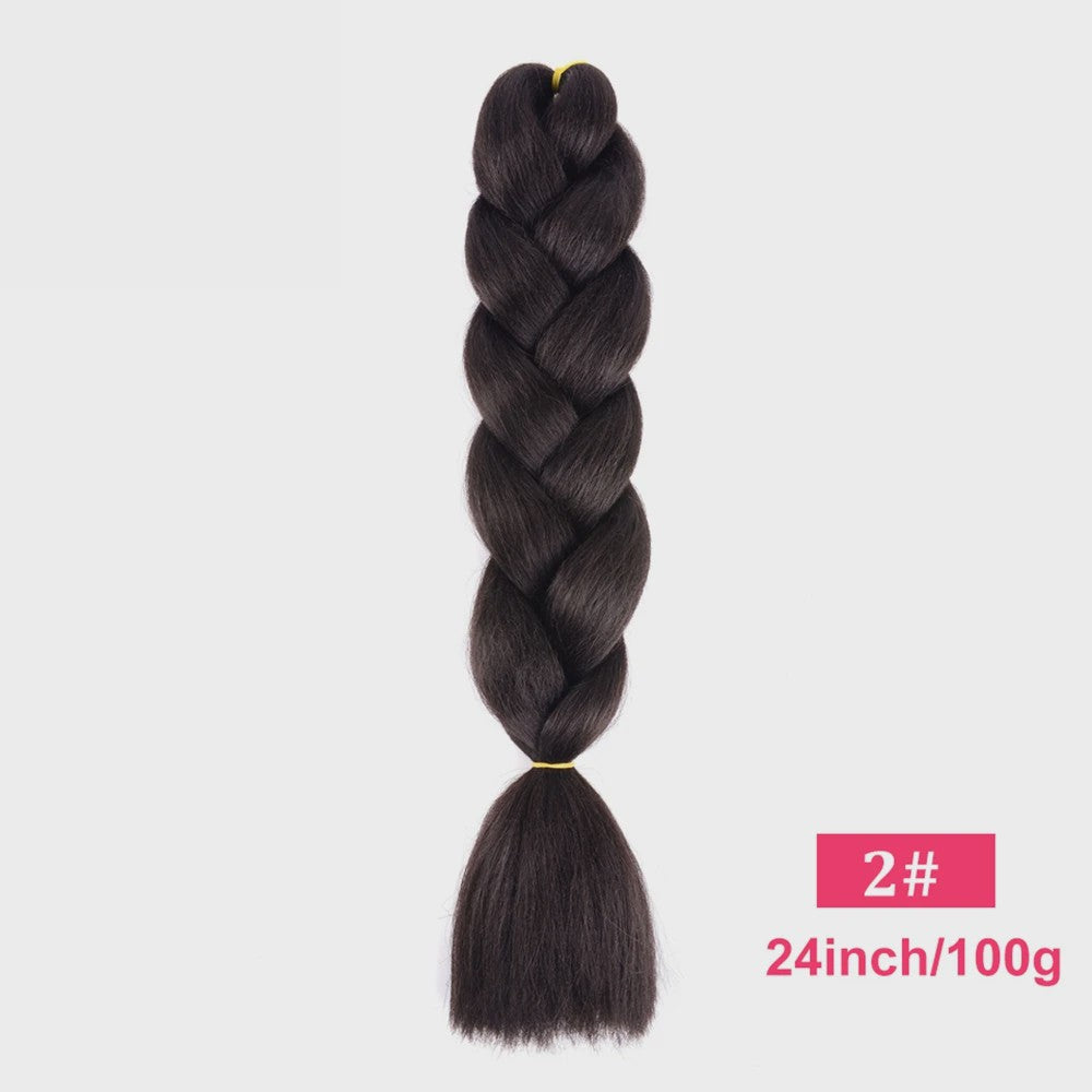 24 Inch Jumbo Braids Haarverlenging - Synthetisch Vlecht Haar in Kleurrijke Tinten