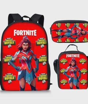 Fortnite Schooltas Set: Rugzak, Pennenhouder & Lunchtas voor Kinderen