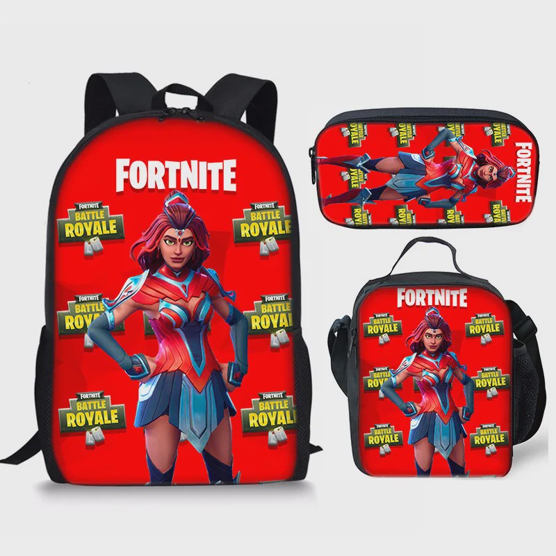 Fortnite Schooltas Set: Rugzak, Pennenhouder & Lunchtas voor Kinderen