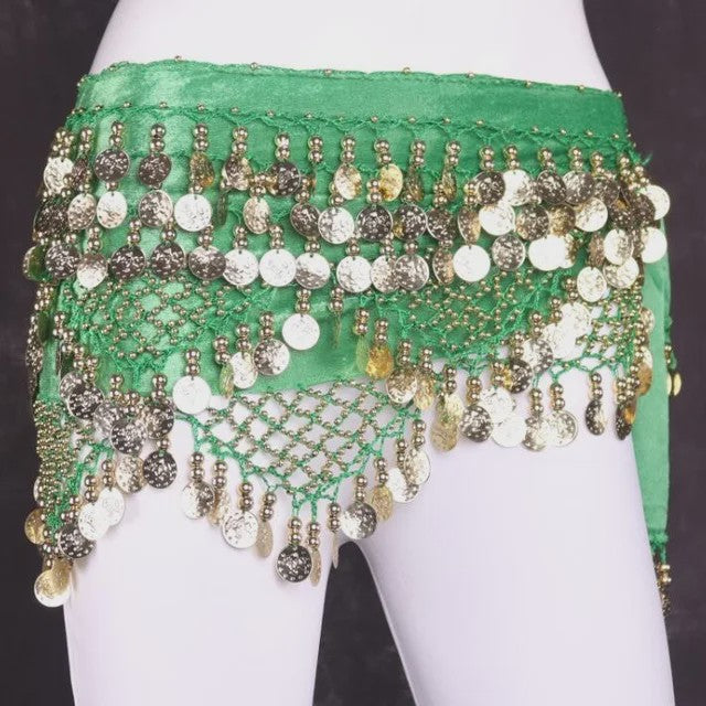 Buikdans Heupketting met Munten - Dansgordel voor Danseressen