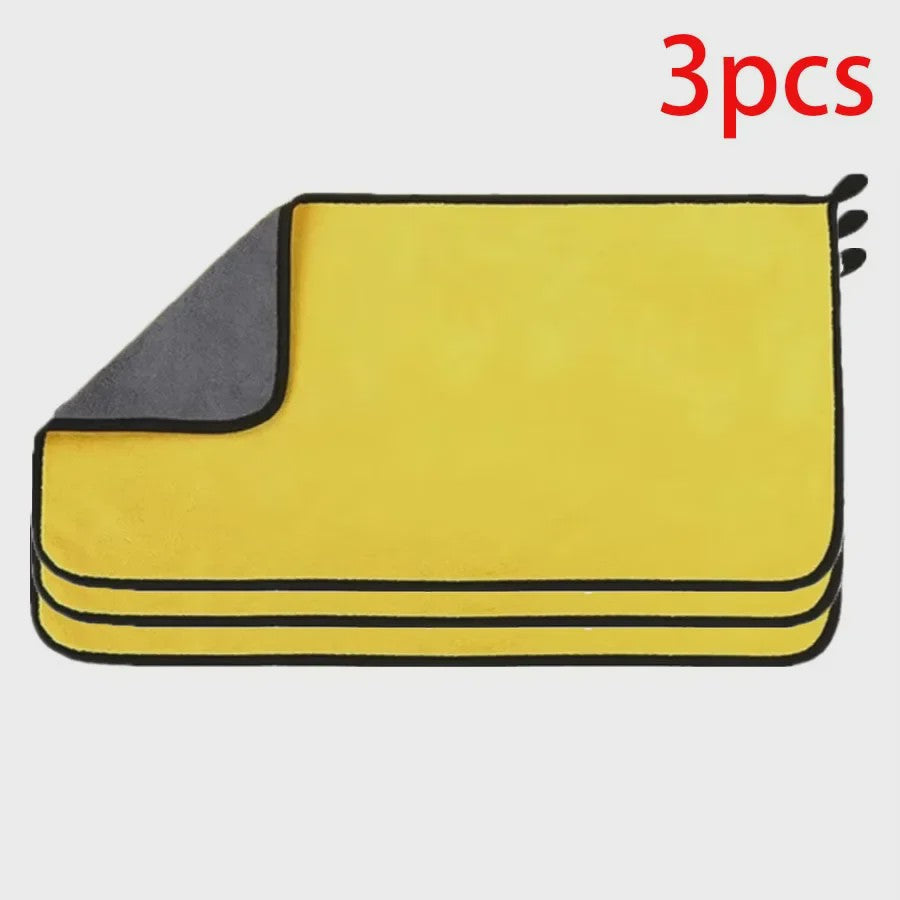 Microfiber Poetsdoeken 30x60cm - Zacht, Sneldrogend & Dubbellaags (1/2/3/6/10 Stuks)