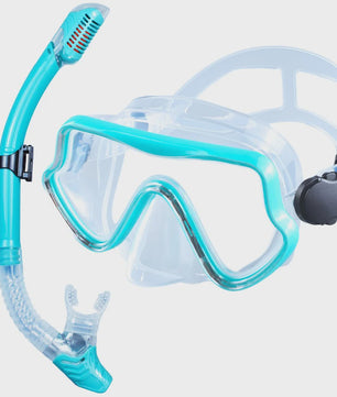 Professionele Duikbril en Snorkel Set voor Volwassenen - Panoramisch Zicht & Duurzaam Gehard Glas